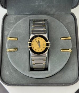Omega Constellation Quartz date 26mm del 1983 acciaio oro full set top condition con documenti