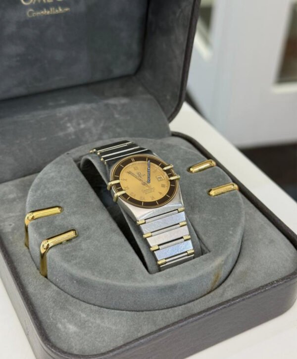 Omega Constellation Quartz date 26mm del 1983 acciaio oro full set top condition con documenti