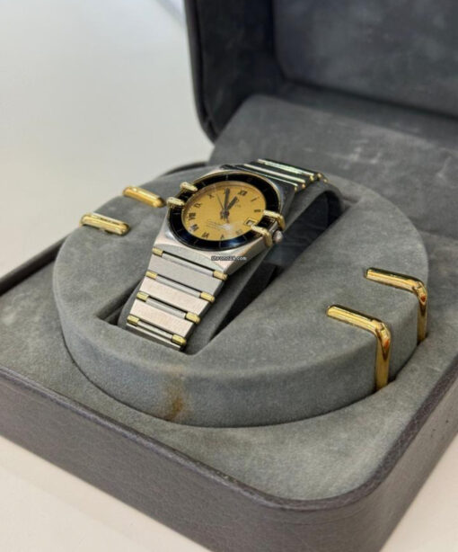 Omega Constellation Quartz date 26mm del 1983 acciaio oro full set top condition con documenti - Image 4