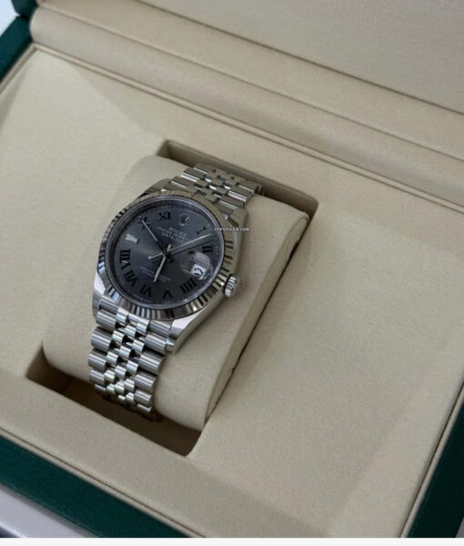 Rolex Datejust 36 NUOVO Wimbledon 2025 Italia Aprile Jubilee full set con documenti e scatola - Image 3