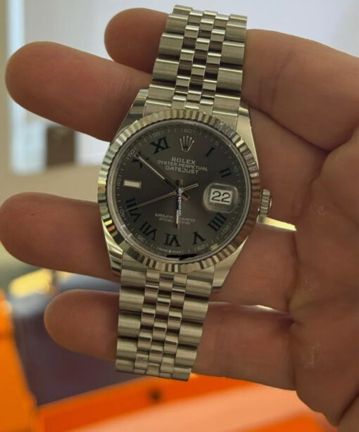 Rolex Datejust 36 NUOVO Wimbledon 2025 Italia Aprile Jubilee full set con documenti e scatola - Image 5