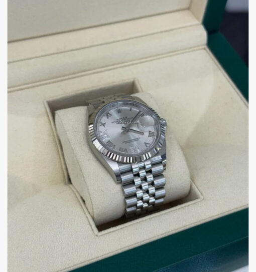 Rolex Datejust 36 36mm del 2021 quadrante con diamanti ore 6 & 9 Jubilee full set top conditio - Image 3