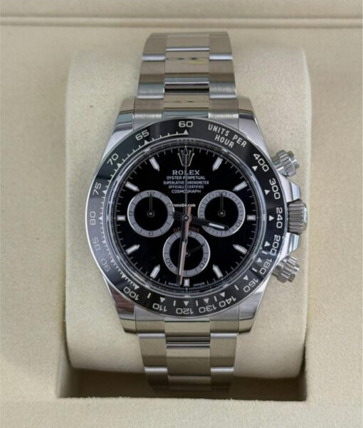 Rolex Daytona ceramica NUOVO 2025 Italia nero full set con documenti e scatola Rolex