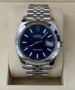 Rolex Datejust 41 NUOVO 2025 Jubilee quadrante blu full set con documenti e scatola Rolex