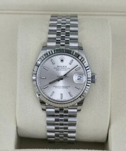 Rolex Datejust 31 NUOVO Giugno 2025 Jubilee quadrante argentè full set con documenti e scatola