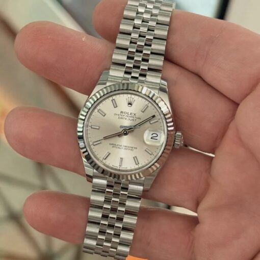 Rolex Datejust 31 NUOVO Giugno 2025 Jubilee quadrante argentè full set con documenti e scatola - Image 5