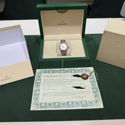 Rolex Air King 34mm quadrante argentè del 1991 full set top condition con documenti e scatola - Image 2