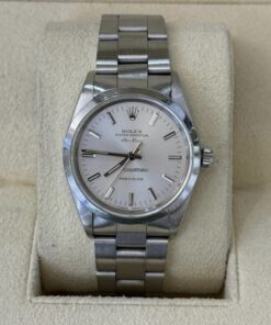 Rolex Air King 34mm quadrante argentè del 1991 full set top condition con documenti e scatola