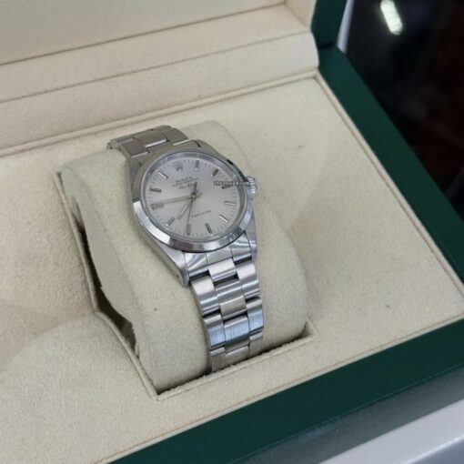 Rolex Air King 34mm quadrante argentè del 1991 full set top condition con documenti e scatola - Image 4
