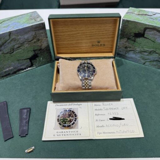 Rolex GMT-Master jubilee acciaio oro vintage vetro plexiglass del 1980 top condition con scatola - Image 2