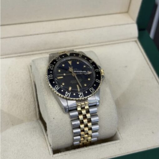Rolex GMT-Master jubilee acciaio oro vintage vetro plexiglass del 1980 top condition con scatola - Image 4