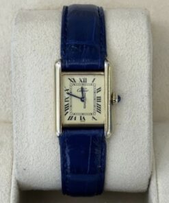 Cartier Tank Vermeil Must de Cartier Tank Vermail quartz del 1990 full set top condition con documenti scatola