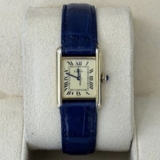 Cartier Tank Vermeil Must de Cartier Tank Vermail quartz del 1990 full set top condition con documenti scatola