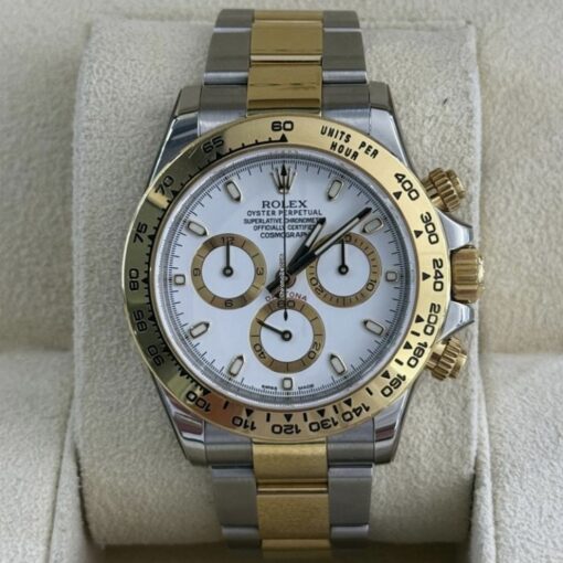 Rolex Daytona bianco white del 2018 italiano full set top condition con documenti scatola Rolex