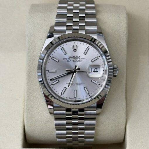 Rolex Datejust 36 NUOVO 2025 Italia Jubilee quadrante argentè full set con documenti e scatola