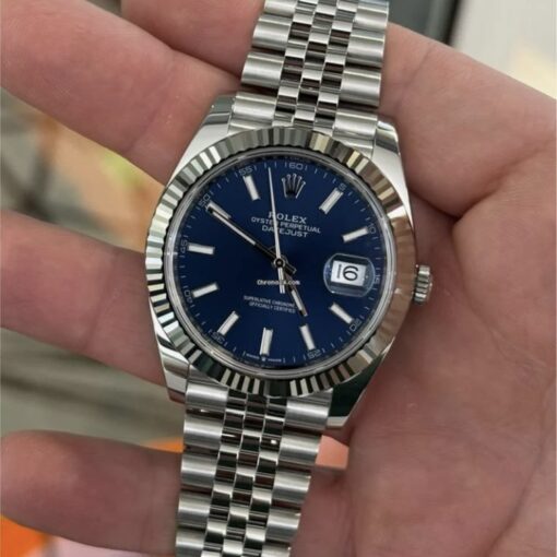 Rolex Datejust 41 Blu indici NUOVO 2025 Italia Jubilee full set con documenti e scatola - Image 3