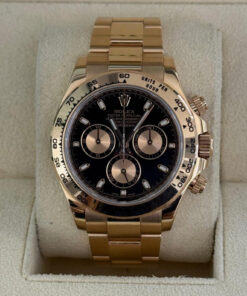 Rolex Daytona nero del 2013 Italia full set ever rose top condition con documenti e scatola