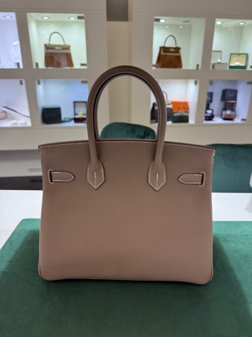 Hermès Birkin 30 retourne veau togo 18 stampa seriale K Nuova Maggio 2025 color ( ETOUPE) - Image 6