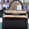 Herm&egrave;s Kelly 28 Sellier veau pellame Epsom NUOVA 2025 Maggio seriale K color NOIR nero