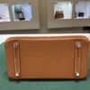 Hermès Birkin 25 retourne veau togo gold stampa K NUOVA 2025 colore gold hardware palladio full set con scontrino ufficiale Hermès pellicole stickers ovunque .