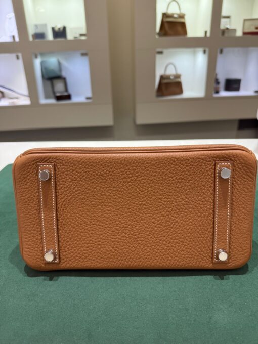 Hermès Birkin 25 retourne veau togo gold stampa K NUOVA 2025 colore gold hardware palladio full set con scontrino ufficiale Hermès pellicole stickers ovunque . - Image 5