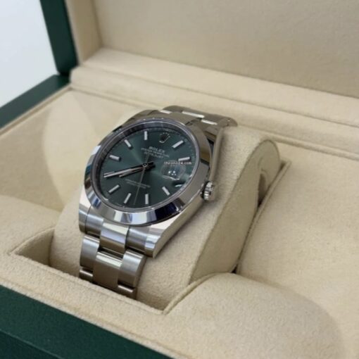 Rolex Datejust 41 NUOVO 2024 Italia green menta verde full set con documenti e scatola Rolex - Image 3