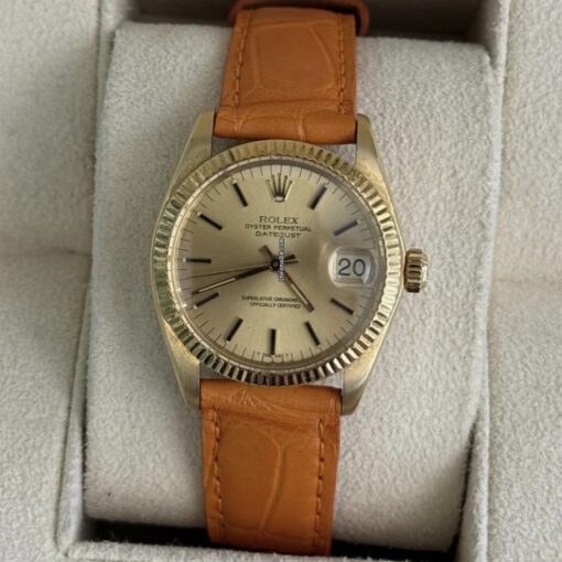 Rolex Datejust 31 31mm del 1977 cassa in oro gold 18kt top condition con scatola Rolex