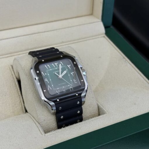 Cartier Santos Large NUOVO 2025 green arabic dial 40mm full set con documenti e scatola - Image 4