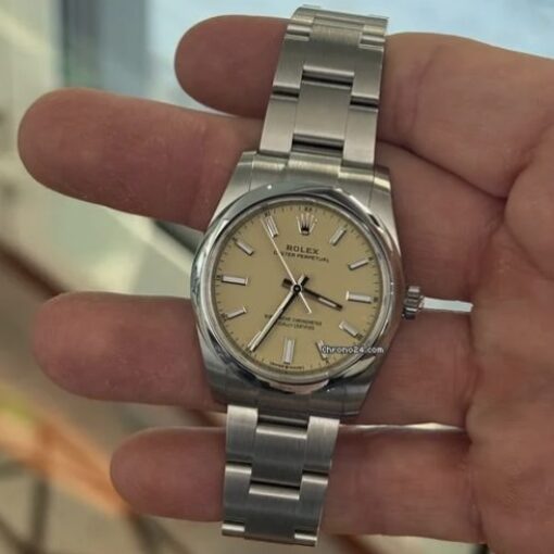 Rolex Oyster Perpetual 34 Beige dial NEW MODEl 2025 Giugno NUOVO full set con documenti scatola - Image 2