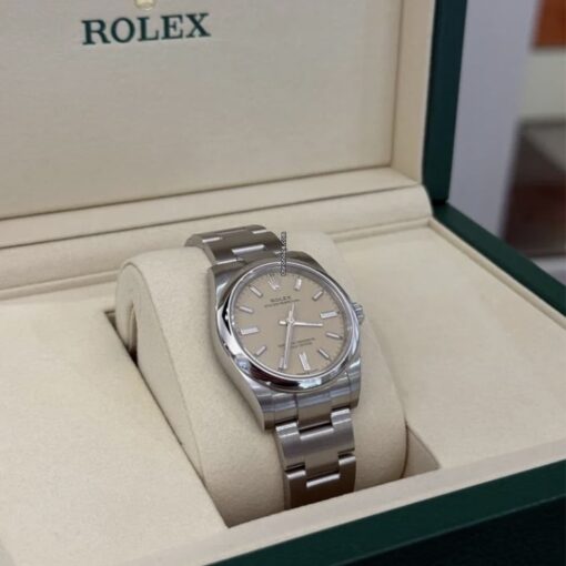 Rolex Oyster Perpetual 34 Beige dial NEW MODEl 2025 Giugno NUOVO full set con documenti scatola - Image 4