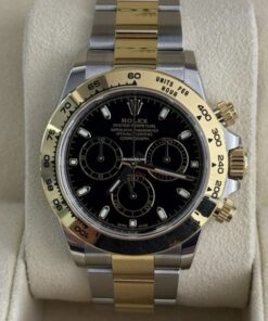 Rolex Daytona acciaio oro nero del 2021 card verde full set top condition con documenti scatola