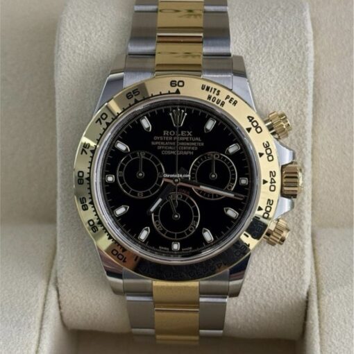 Rolex Daytona acciaio oro nero del 2021 card verde full set top condition con documenti scatola