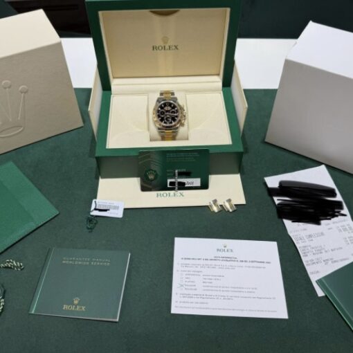 Rolex Daytona acciaio oro nero del 2021 card verde full set top condition con documenti scatola - Image 2