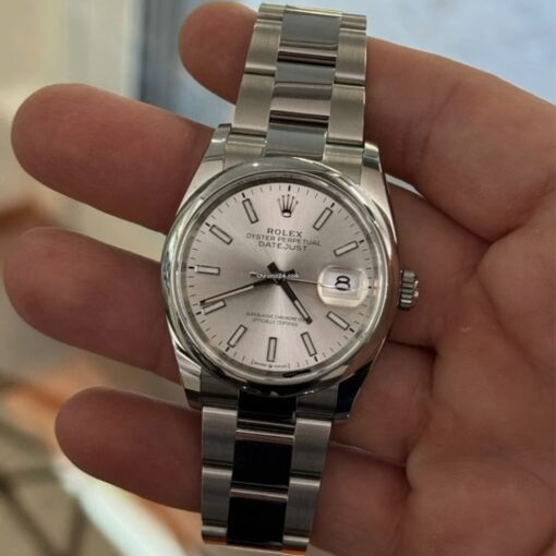 Rolex Datejust 36 quadrante argento NUOVO 2025 Giugno Oyster full set con documenti e scatola - Image 5