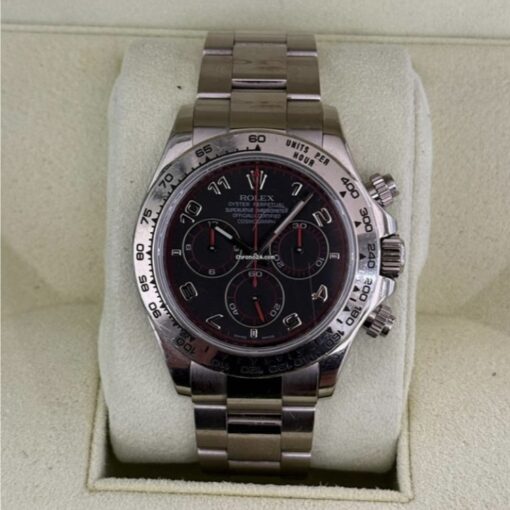 Rolex Daytona gold racing dial del 2005 in oro bianco gold white top condition con scatola Rolex
