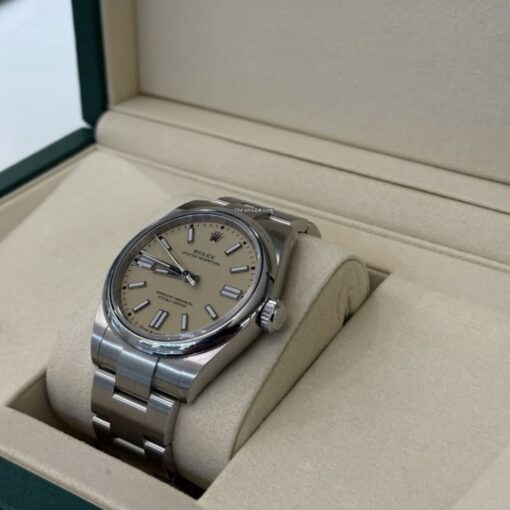 Rolex Oyster Perpetual Stainless Dial NUOVO (2025) Giugno quadrante beige dial full set - Image 3