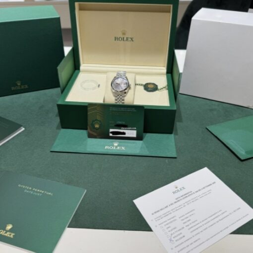 Rolex Datejust 31 NUOVO 2025 Jubilee quadrante in diamanti grey grigio ardesia full set - Image 2