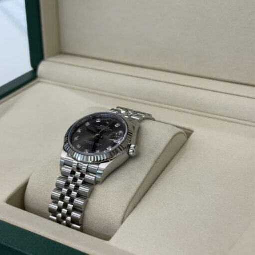 Rolex Datejust 31 NUOVO 2025 Jubilee quadrante in diamanti grey grigio ardesia full set - Image 3