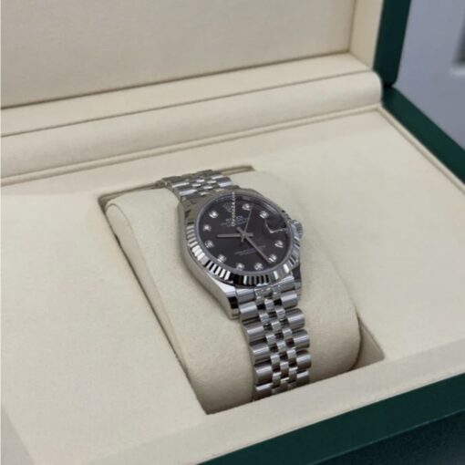 Rolex Datejust 31 NUOVO 2025 Jubilee quadrante in diamanti grey grigio ardesia full set - Image 4
