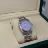 Rolex Oyster Perpetual 34 Lavender dial NEW MODEL 2025 NUOVO full set con documenti scatola