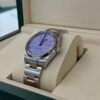 Rolex Oyster Perpetual 34 Lavender dial NEW MODEL 2025 NUOVO full set con documenti scatola