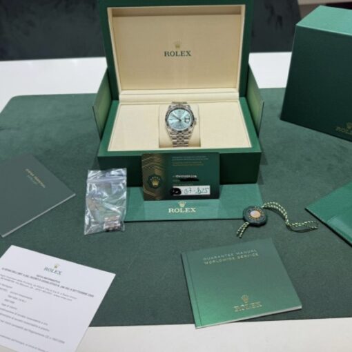 Rolex Datejust 36 NUOVO 2025 Jubilee verde green menta full set con documenti e scatola - Image 2