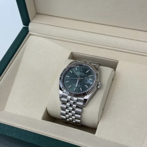 Rolex Datejust 36 NUOVO 2025 Jubilee verde green menta full set con documenti e scatola - Image 3