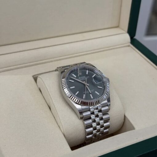 Rolex Datejust 36 NUOVO 2025 Jubilee verde green menta full set con documenti e scatola - Image 4