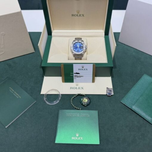 Rolex Yacht-Master 40 blu NUOVO 2019 Italia full stickers full pellicole full set con documenti - Image 2