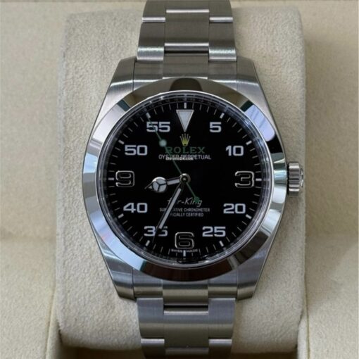 Rolex Air King 39mm NUOVO full stickers full pellicole del 2017 Italia full set con documenti