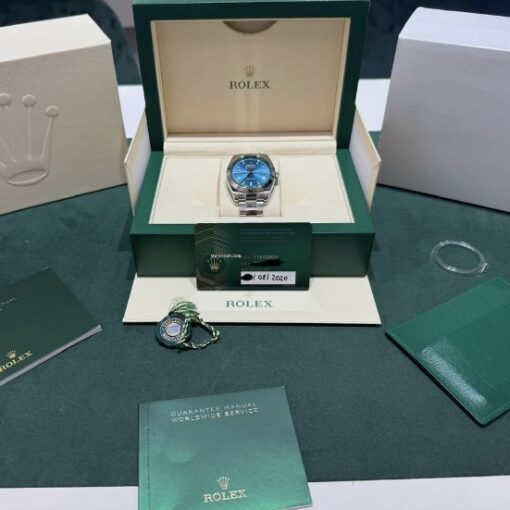 Rolex Milgauss blu NUOVO full stickers full pellicole full set del 2020 card verde Italia - Image 2