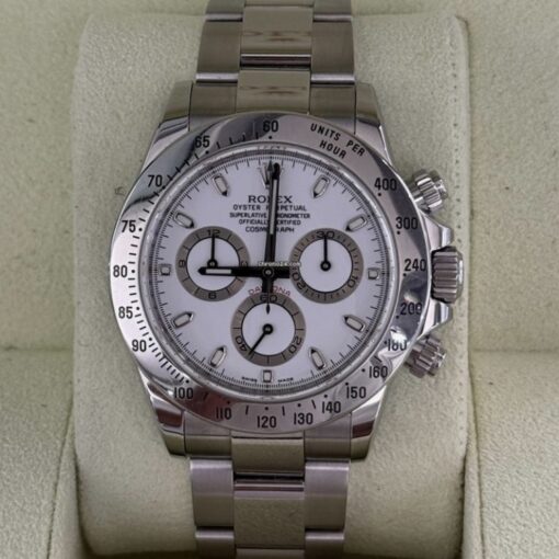 Rolex Daytona WHITE APH del 2010 chiusura lunga RRR full set top condition con documenti scatola