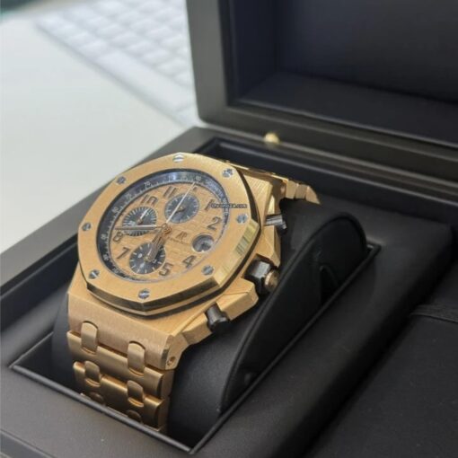Audemars Piguet Royal Oak Offshore Chronograph 42mm rose gold full set top condition con documenti scatola - Image 3
