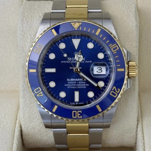 Rolex Submariner Date del 2020 card verde Italia full set acciaio oro blu full set top condition